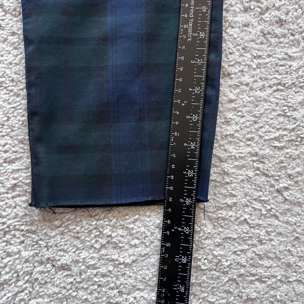 Frank & Eileen Wicklow Chino Plaid Pants Womens 8 Green Stretch Made In USA - Picture 14 of 16